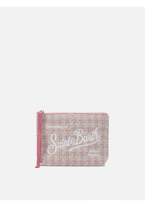 Pochette con logo SAINT BARTH | ALI0027 ALINE TWEED00267I 21 LUREX EMB